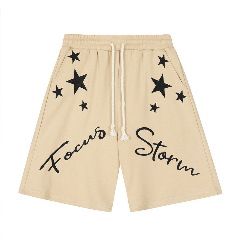 Men Shorts XINGX Embroidery Casual Loose Sports