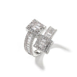 Rings Fashion Hip Hop Ring Microencrusted Zircon Spectrum St. Valentine's