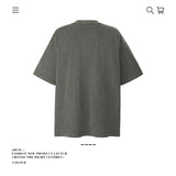 American vintage street T-shirt pure cotton retro portrait print men and women summer loose half sleeves