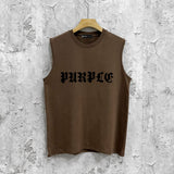Purple Brand Tank T Shirts Sleeveless T-shirt Vest