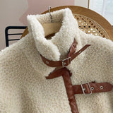 Women Cotton Coat Loose Lamb Wool Casual