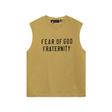 Fog Essentials tank spring summer FOG letter crew neck vest