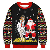 Black Christmas Sweater Crew Neck Sweater 3D Printed Sweater