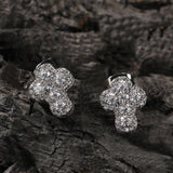 Earrings Fashion Zircon Cross Earrings Spectrum