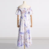 Bohemian Dress Slimming Temperament Pleated Dress