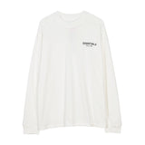 Fog Fear of God Essentials T Shirt Double Line Floral Long Sleeve High Street Loose Couple Bottoming Shirt Men
