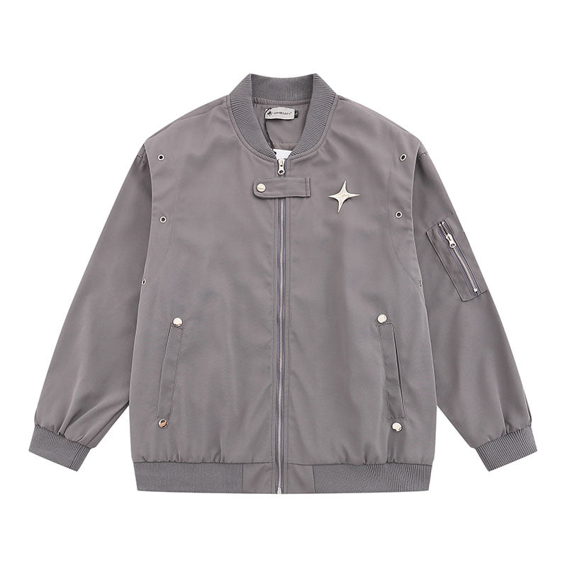 Women Jackets Couple Bomber Jacket Baseball Uniform