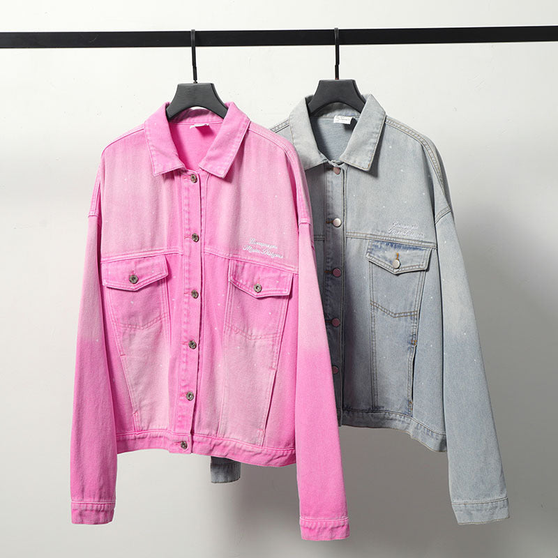Women Jackets All-Matching Work Clothes Denim Jacket