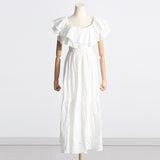 Bohemian Dress Hollow out Embroidered Printed Elegant