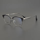 CHH Chrome Hearts Glasses Vintage Ultra Light Half Frame Myopia Glasses Frame