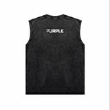 Purple Brand Distressed Tank T Shirts Distressed Sleeveless T-shirt Vest