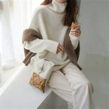 Women Pullover Sweater Loose Knitted Slimming