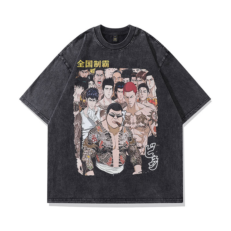 Men's T-Shirt Short-Sleeved T-shirt Men's and Women's Loose