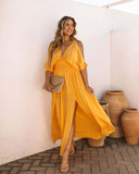 Women Dress Solid Color Dress