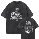 Washed Vintage Rock Band Korn Falling Away From Me