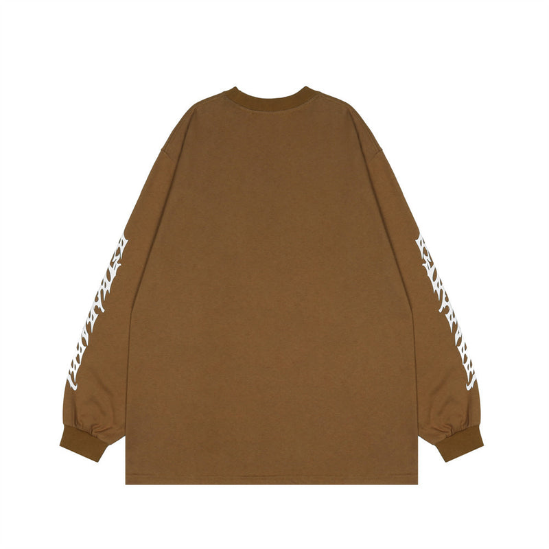 Men Long Sleeve T-Shirt Cotton T-shirt Sports Loose Racing