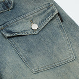 Men Jeans Retro Loose Casual Old