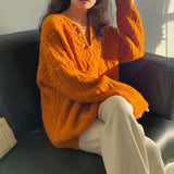 Women Pullover Sweater Temperament Loose Pullover
