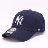 Dodgers and Yankees Baseball Cap 47brand Baseball Cap Female Dark Gray Soft Top Embroidery Hip Hop Male Hat