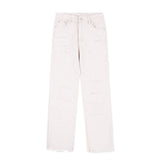 Men Jeans Ripped Loose Burrs Versatile Casual