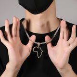 Jewelry Copper with Zircon Hollow African Pendant St. Valentine's Spectrum Royalty