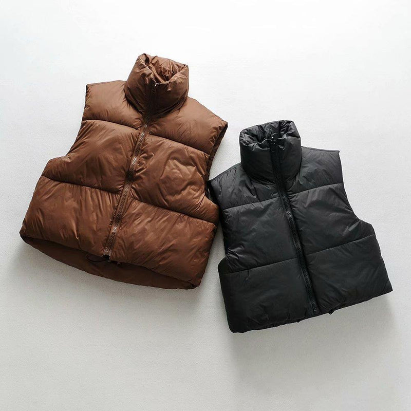 Women Cotton Coat Lightweight down Jacket Vest Winter