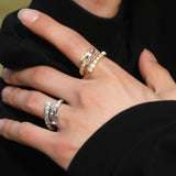 Rings Hip Hop Chinese Adjustable Ring Copper Zircon St. Valentine's