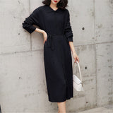 Women Knitted Cardigan Loose Fashion Dress
