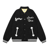 Unisex Baseball Jersey Saint Michael Joker Lapel Jacket
