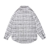 Men Long Sleeved T Shirt Plaid Shirt Long Sleeve Men's Ins Loose Street Lapel Shirt Autumn Coat