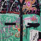 GUILTYPARTIES TIGER Sweater 23ssBASQUIAT V-neck knitted cardigan