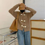 Women Knitted Cardigan Loose Knitted Cardigan Sweater