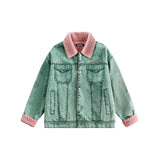 Unisex Coat Lambswool Denim Coat