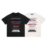Fog Essentials T Shirts Spring/Summer FOG Letter Pattern Crew Neck Short Sleeves