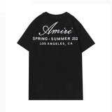 Amiri T Shirt Embroidered Lettered Casual Short-Sleeved T-shirt Men