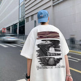 Men T Shirt Heavy Cotton Summer Oversize Versatile Teenagers
