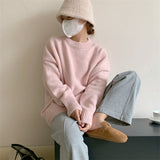 Women Pullover Sweater Loose and Lazy Style Knitwear