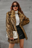 Women Fur Jacket Plush Thermal Long Coat