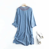 Women Dresses Denim Dress Loose