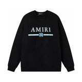 Amiri Sweatshirt autumn and winter AMI gradual change thread round neck pullover sweater men and women
