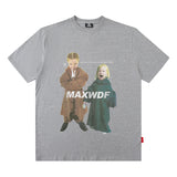 Men T-Shirt Retro Loose Bottoming Shirt