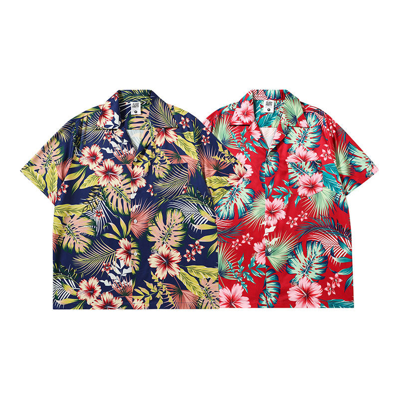 Short Sleeve Shirt Hawaiian Beach Casual Shirt