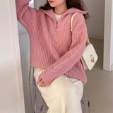 Women Pullover Sweater Loose Thick Knitwear