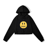 Drew House Hoodie Classic Logo Short Hoodie For Girls