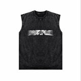 Purple Brand Distressed Tank T Shirts Distressed Sleeveless T-shirt Vest