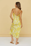Women Dress Summer Elegant Stitching Slit Dress