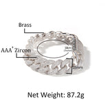 Bracelet 18mm Rap 3D Stereo Miami Cuban Chain St. Valentine's Spectrum