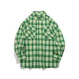 Unisex Shirt Plaid Loose Leisure