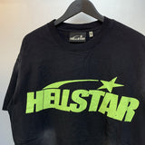 Hellstar T Shirt Vintage Old Printed Loose Casual Short Sleeve T-Shirt