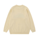 Men Sweater XINGX Jacquard Sweater Wool Hip Hop Loose Wool